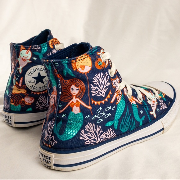 Converse Other - Junior Mermaid Converse Shoes